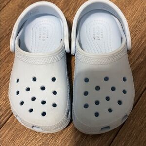 CROCS Kids Light Blue Classic Clog with Heel Strap